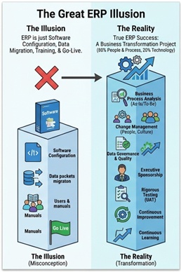 ERP implementation: more than just software — cover graphic