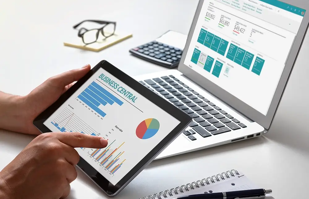 Microsoft Dynamics 365 Business Central dashboard